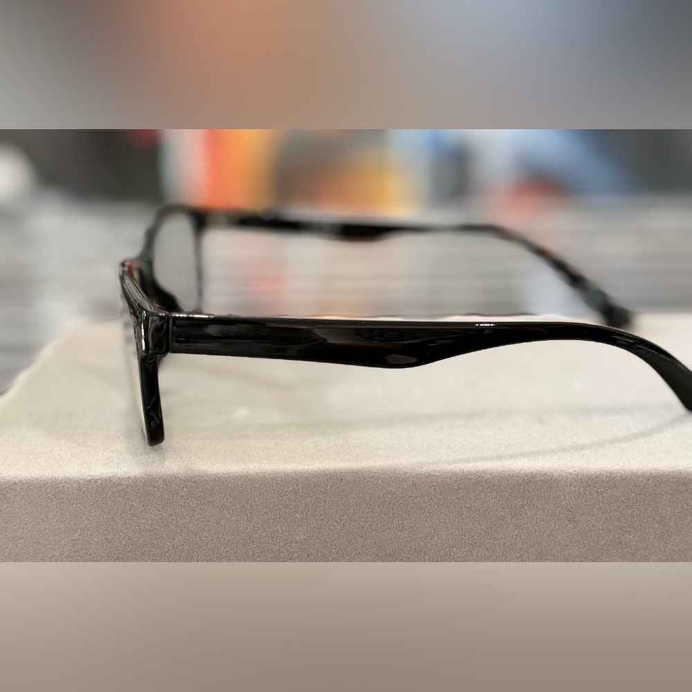 Zenni Eyeglass Frames and Case Black Rectangle Lightweight - Picture 7 of 14